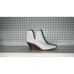 Frye Reina Womens Leather Ankle Cut Out Boots Booties Size 7 M White